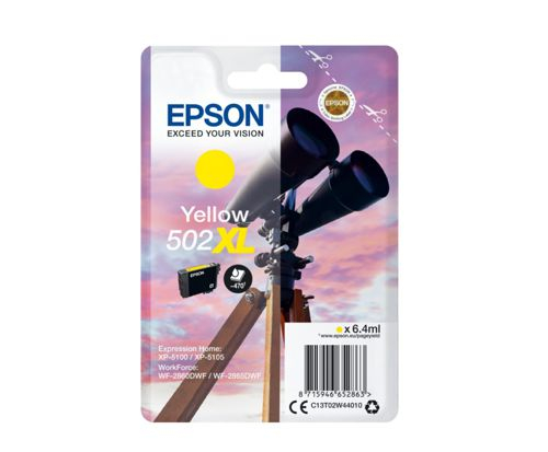 Epson 502XL (C13T02W44010) Tintenpatrone original, Yellow original