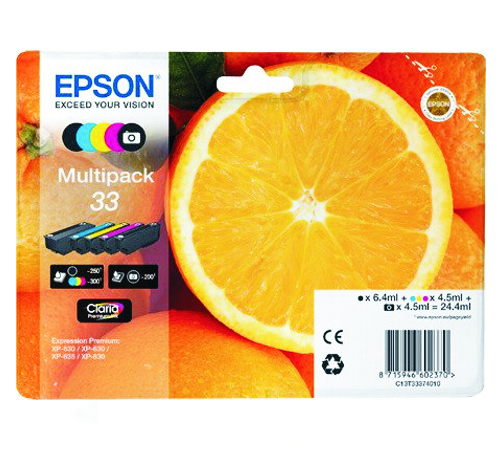 Epson C13T33374010 (C13T33374010) Multipack original, bk/pbk/c/m/y original