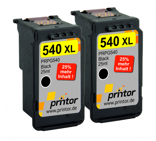 Doppelpack XXL kompatibel zu Canon PG-540 2x schwarz
