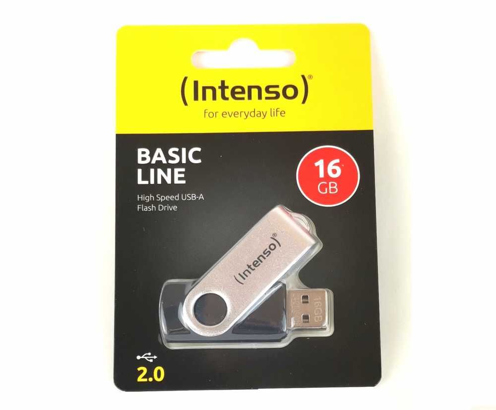 Intenso USB-Stick BasicLine 16GB silber