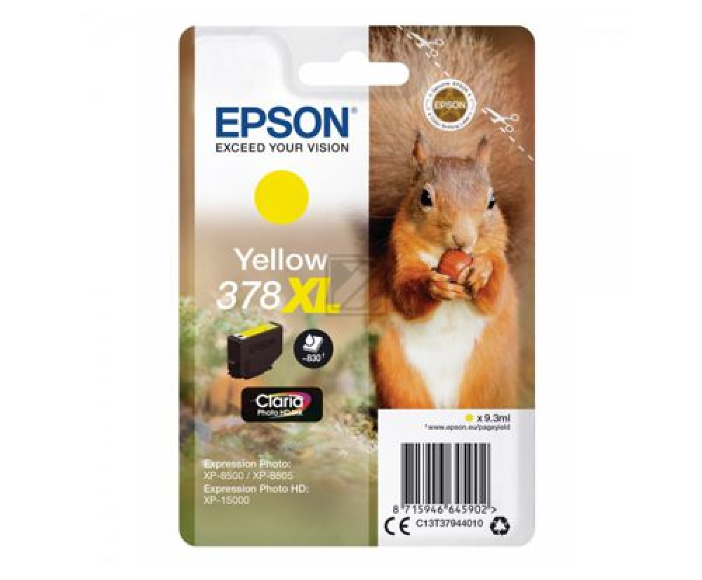 Epson T378XL Y (C13T37944010) yellow original