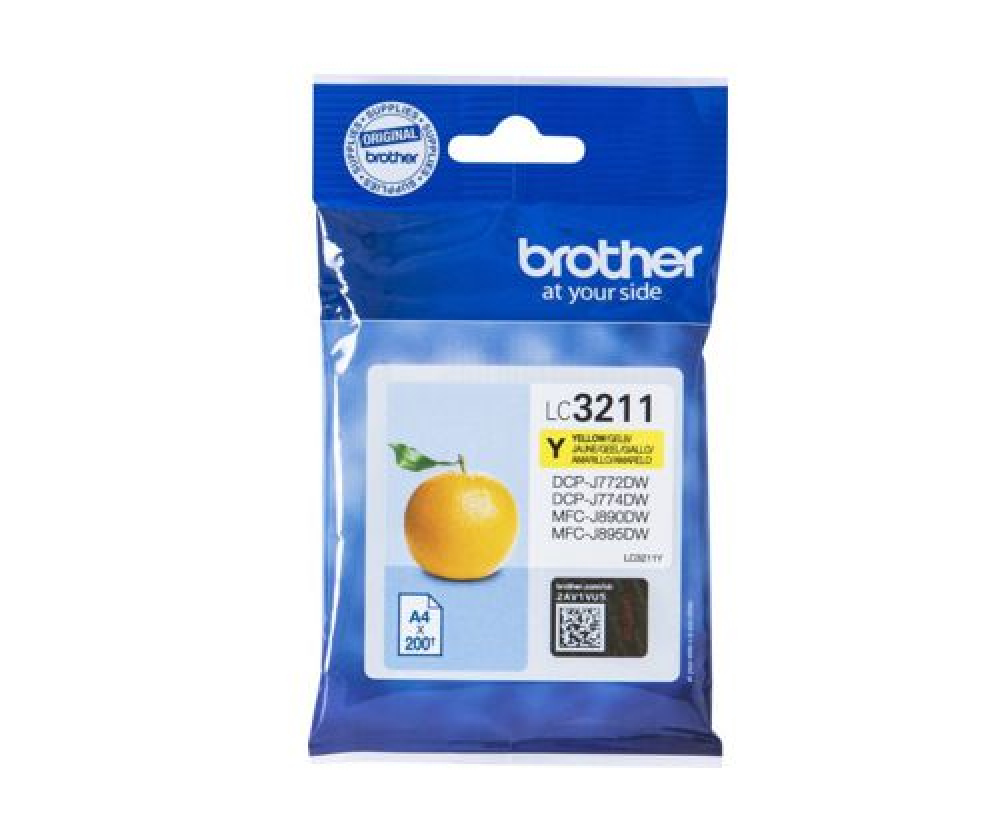 Brother LC-3211Y (LC3211Y) intenpatrone original. Yellow original